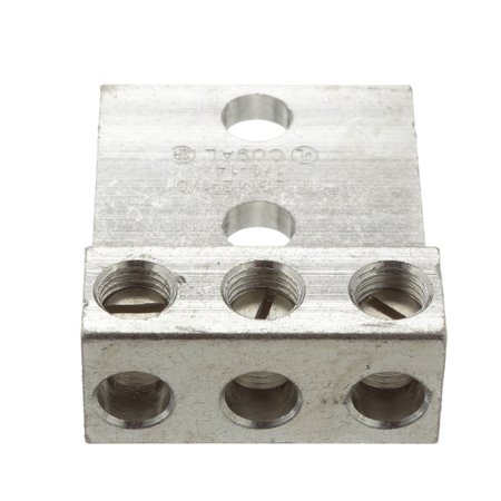 Panduit Aluminum Mechanical Lug, 2 Hole, 3 Barre LAM3B3/0-12-3Y